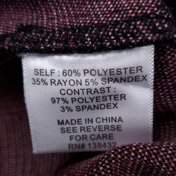 New Modcloth Gray Red Plaid Pants Sz 8 - Picture 7 of 12